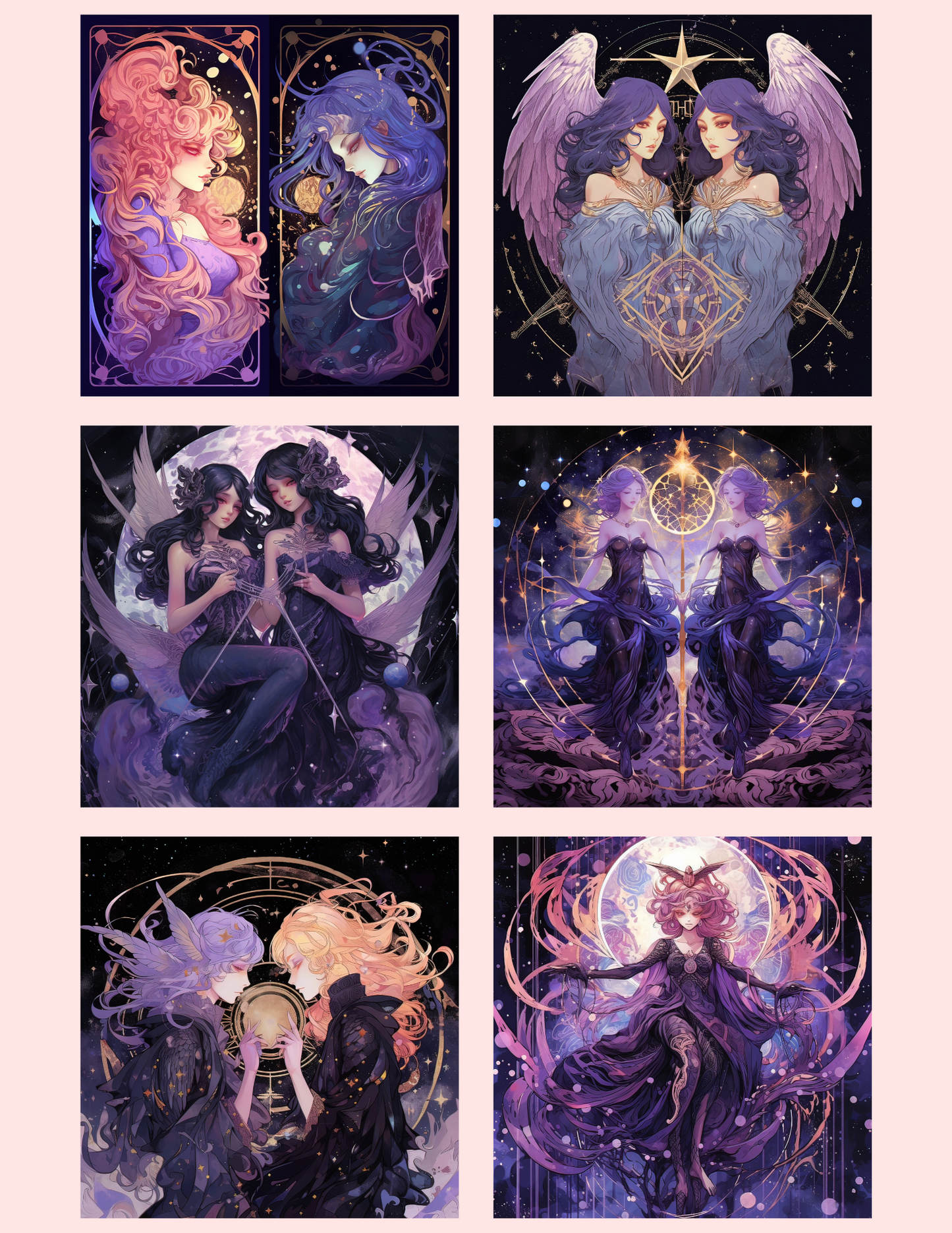 Angelic Tarot Section Sticker