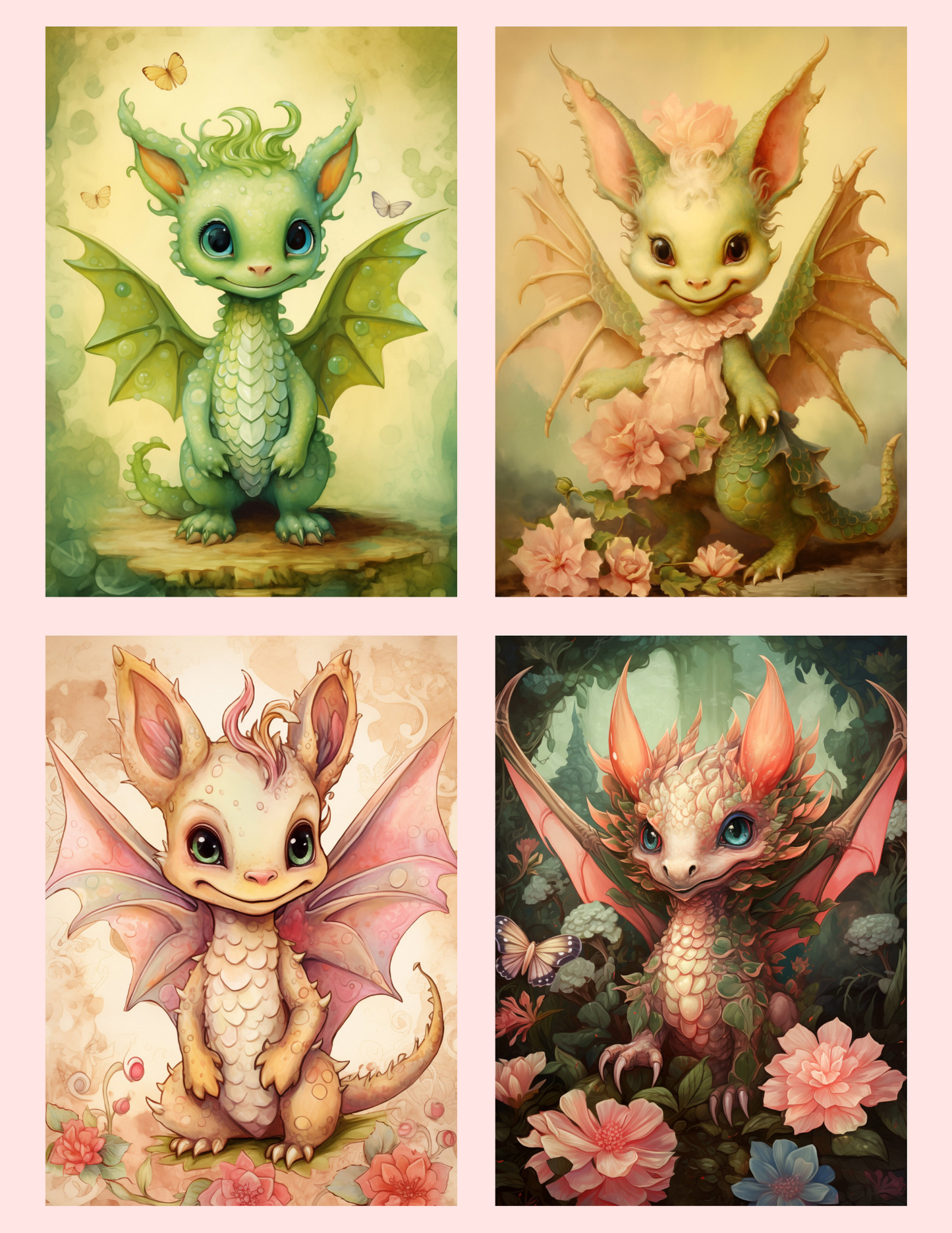 Baby Dragon Portraits