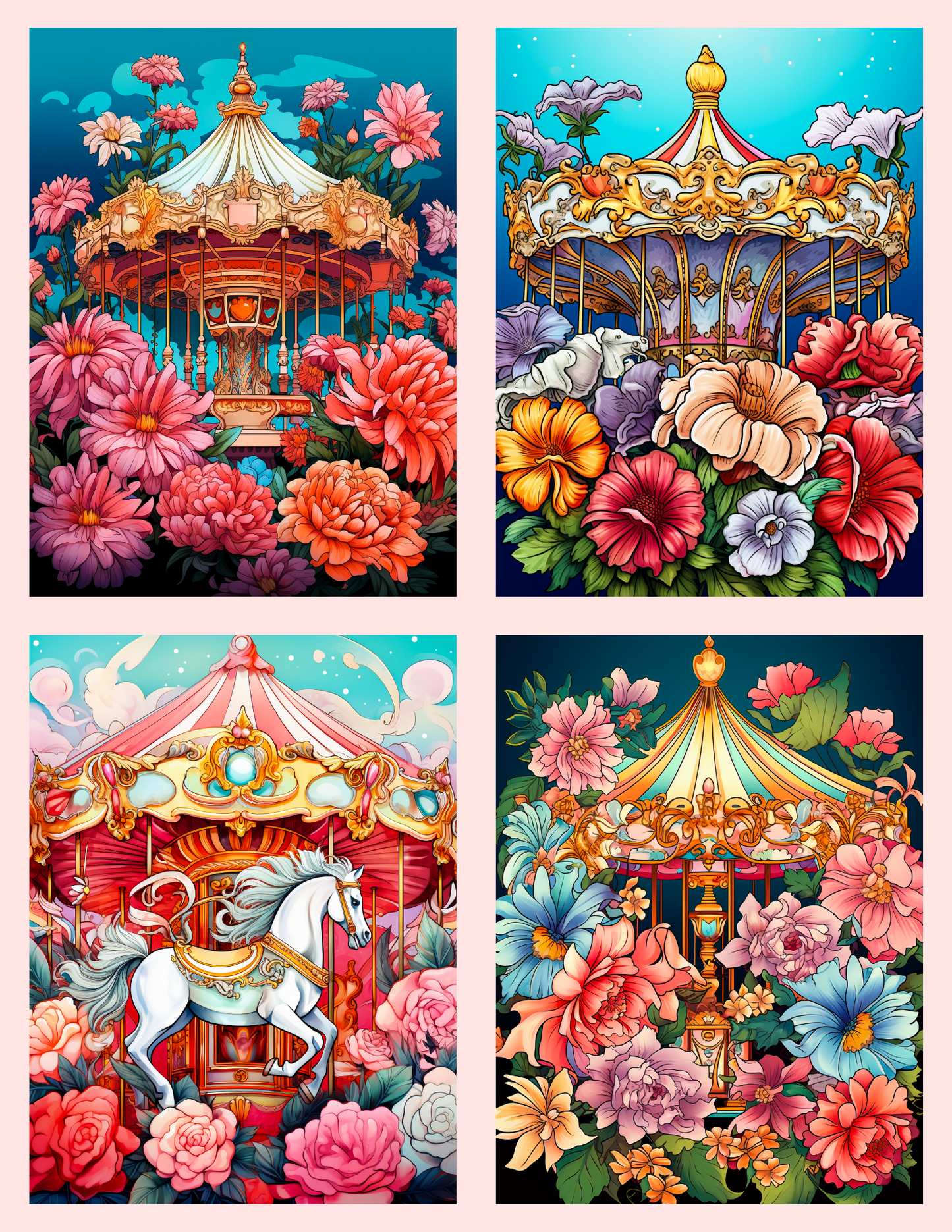 Floral Carousel