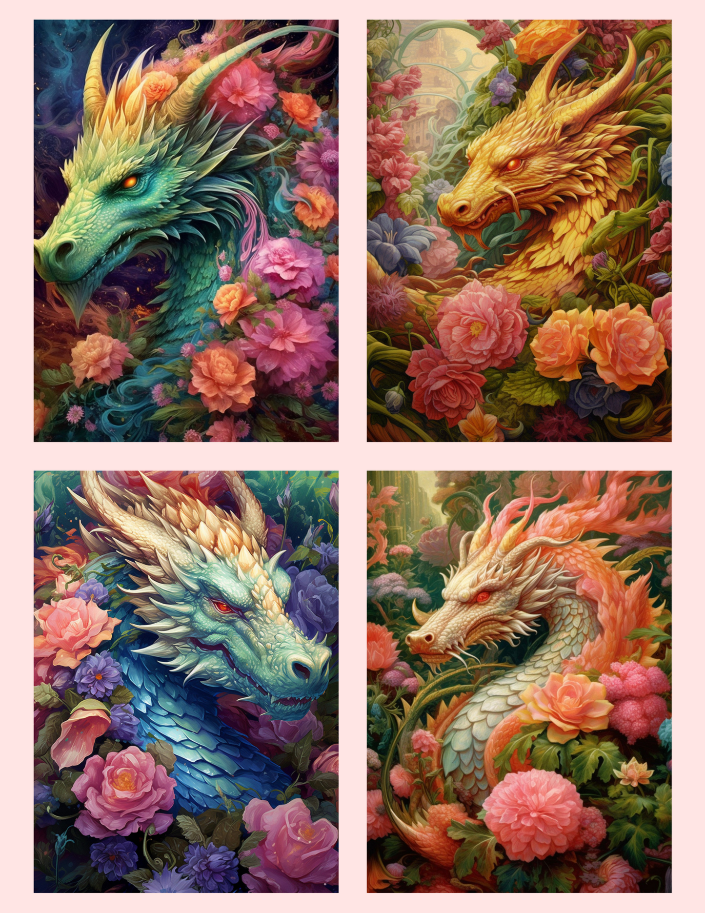 Floral Dragons