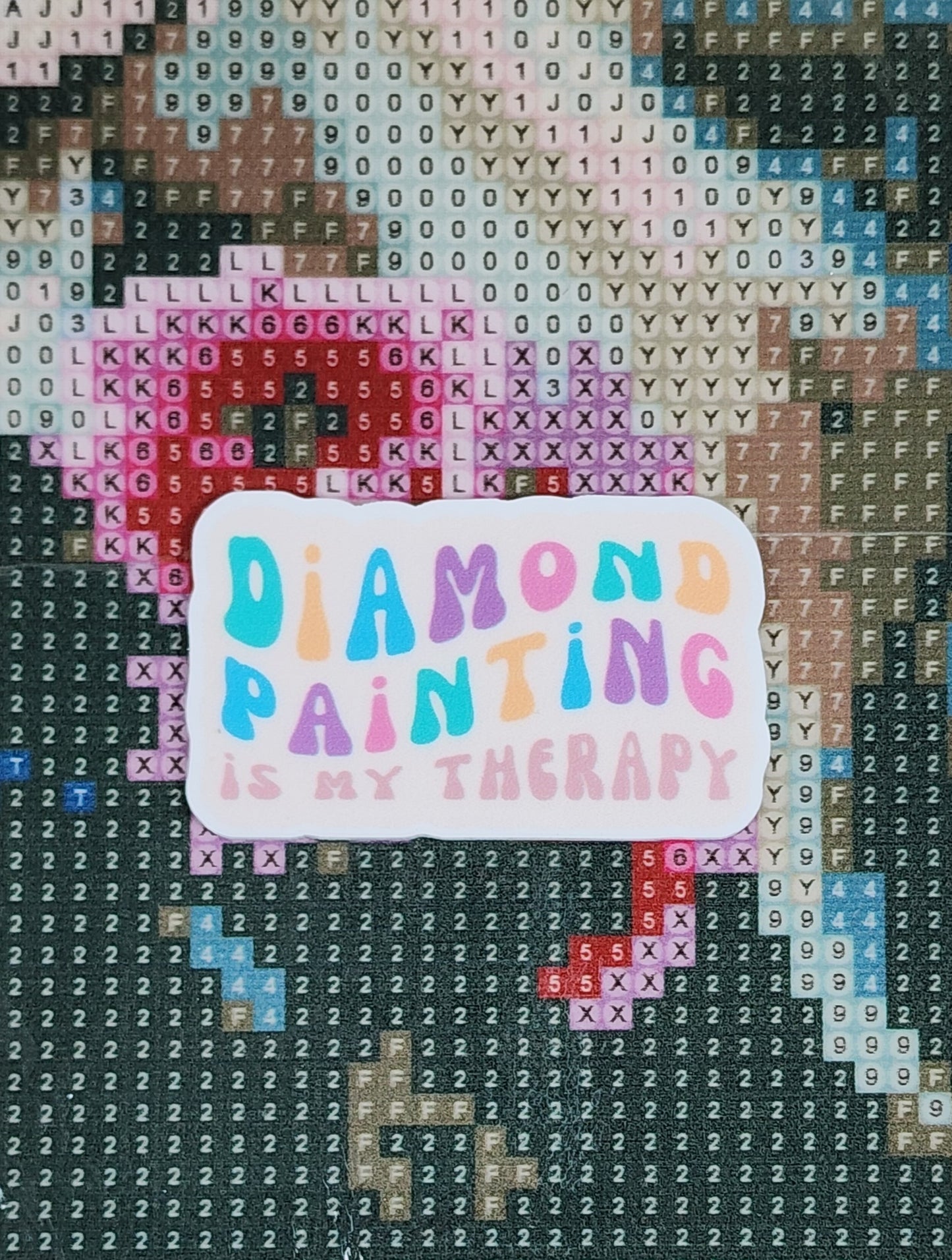 Diamond Painting Is My Therapy Pastel