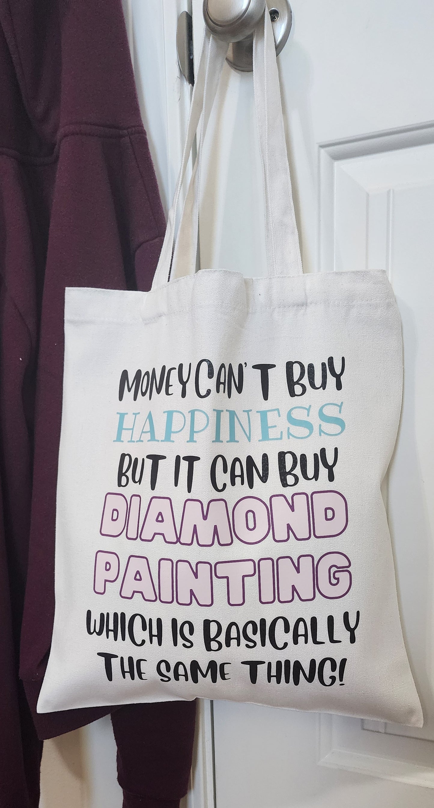 Money Can't Buy Happiness Tote Bag