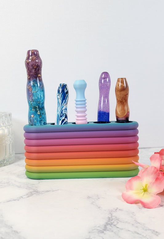 Rainbow Shaved Ice Diamond Painting Pen Holder