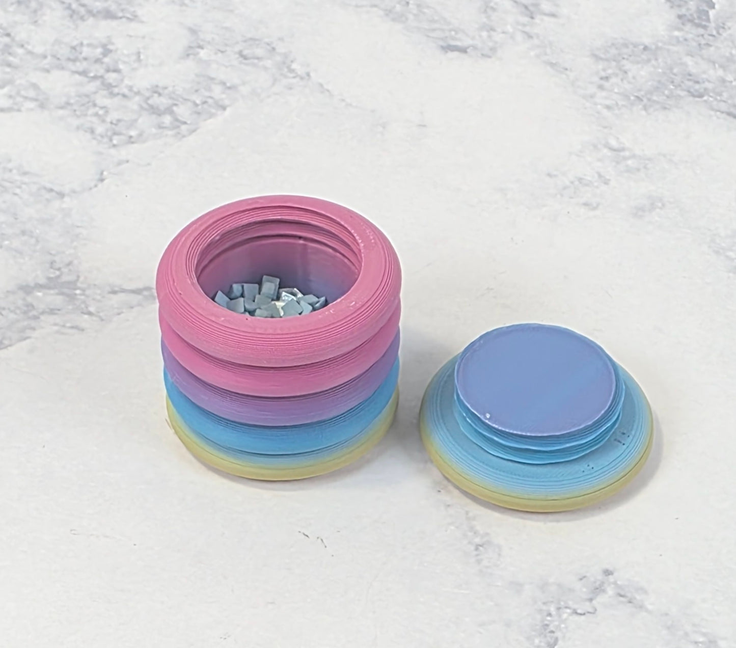 Rainbow Pie Diamond Painting Trash Minder