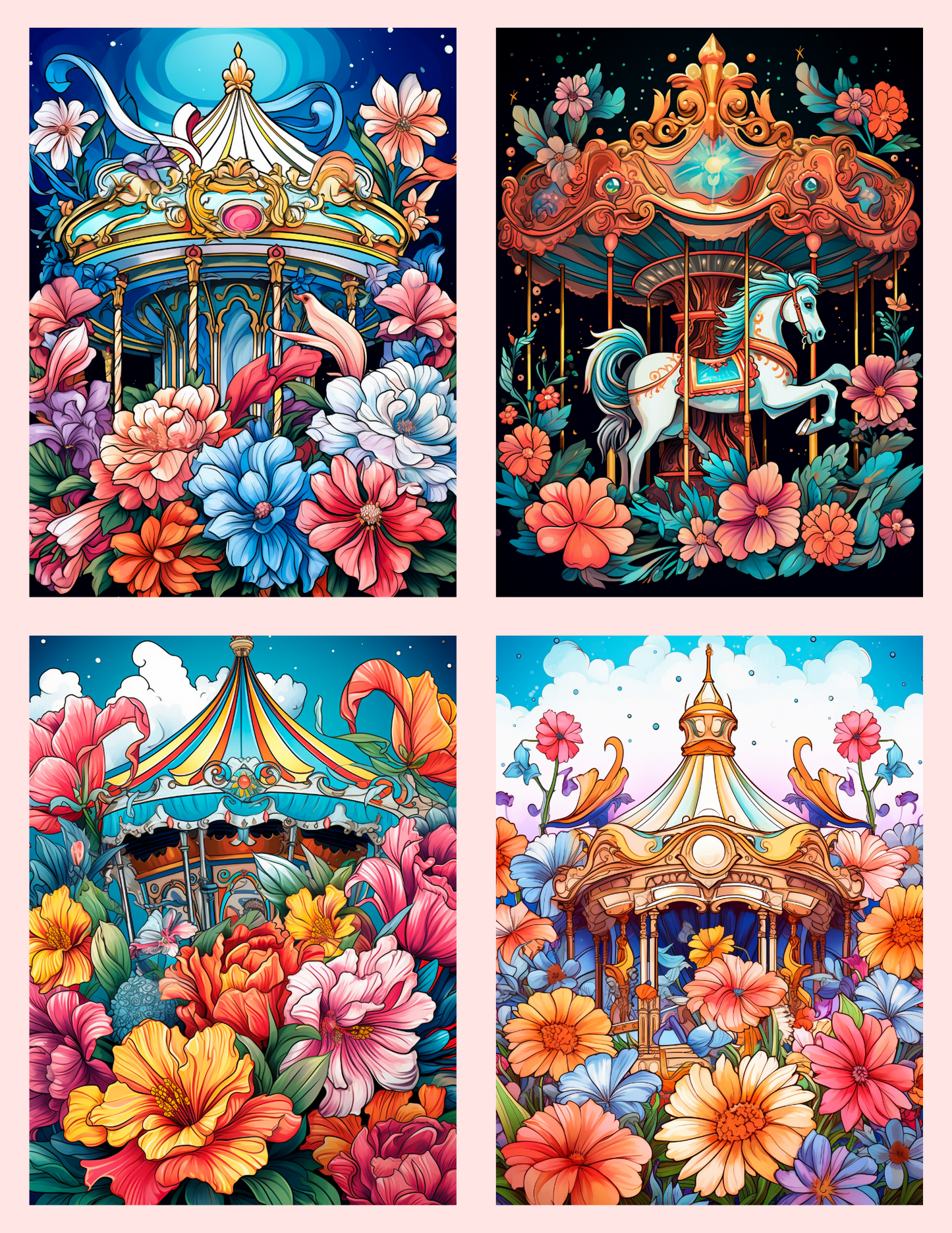 Floral Carousel