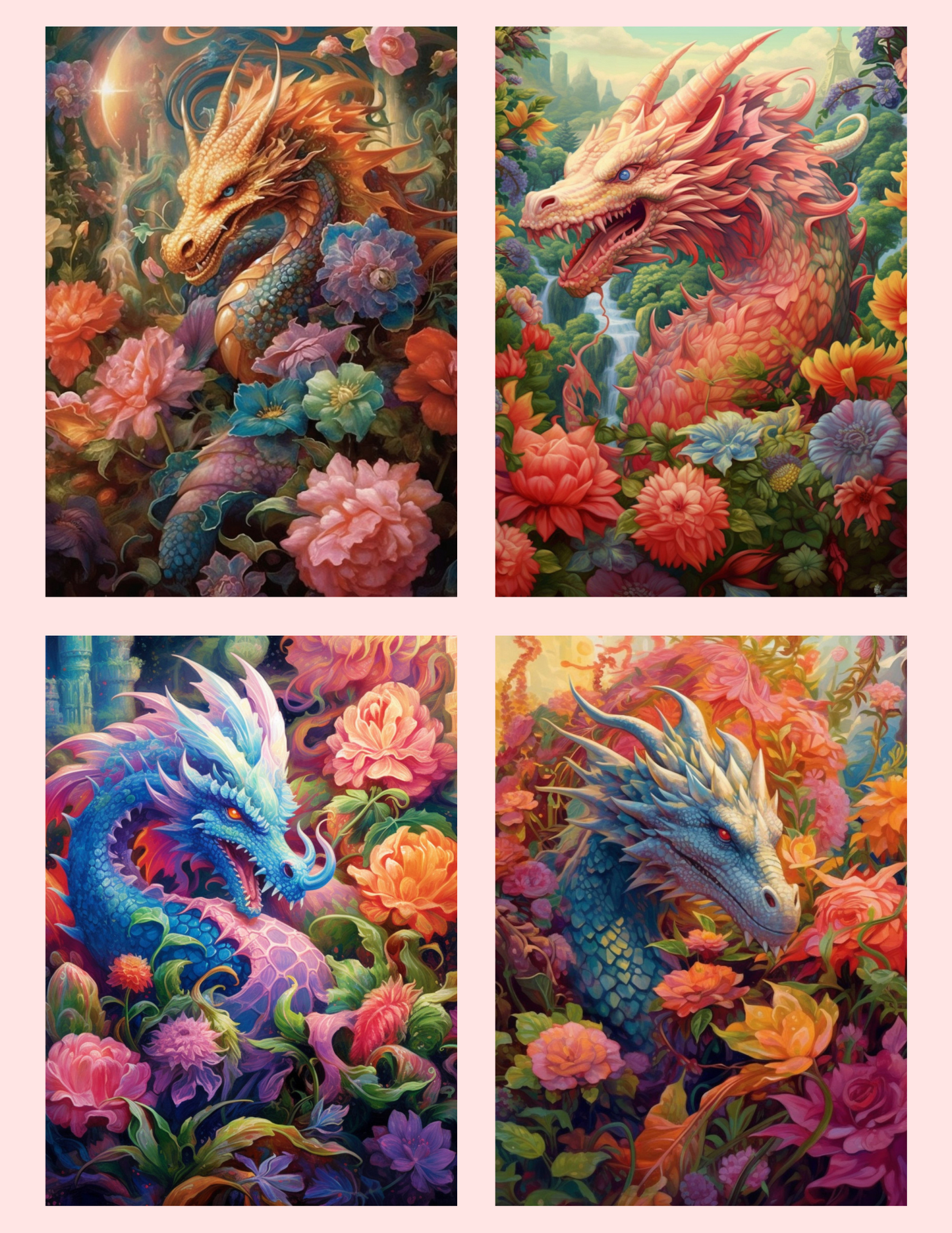 Floral Dragons