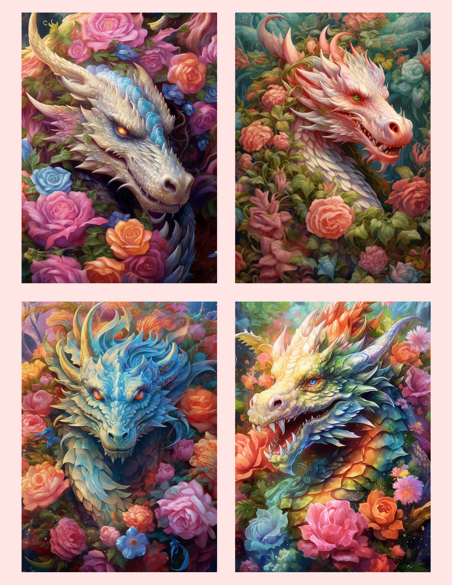 Floral Dragons