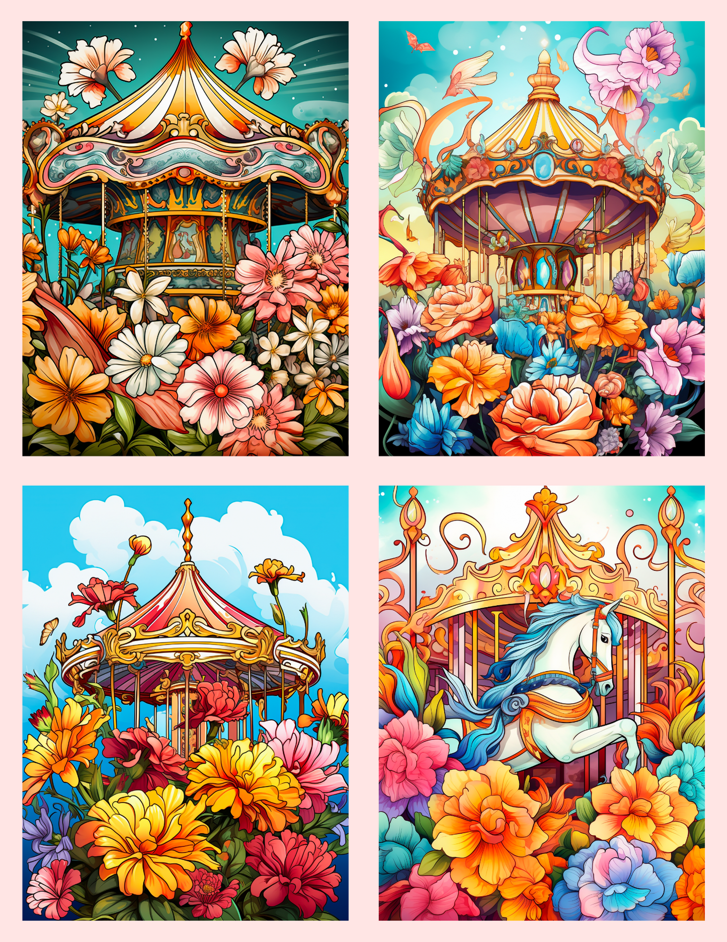 Floral Carousel