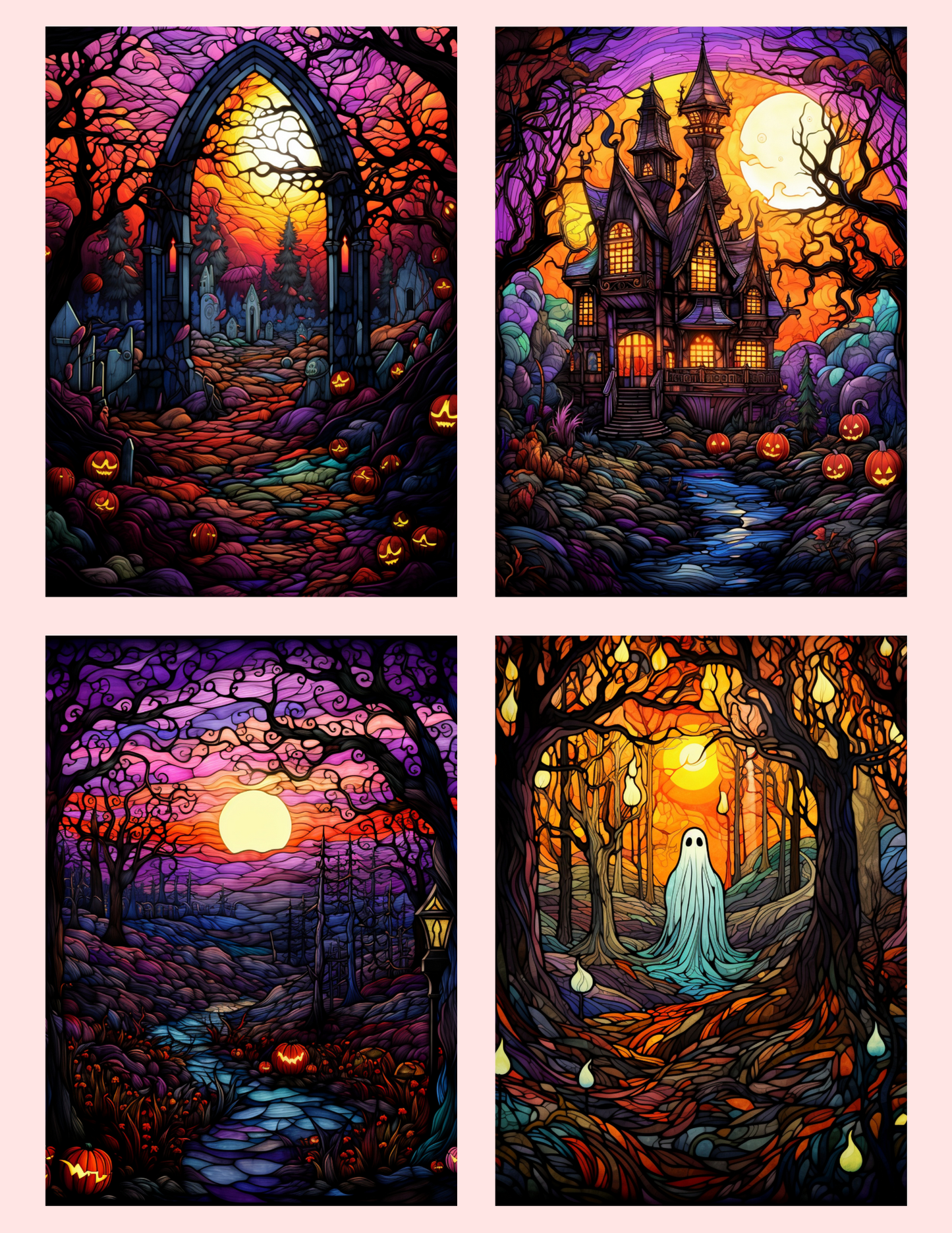 Halloween Stained Glass