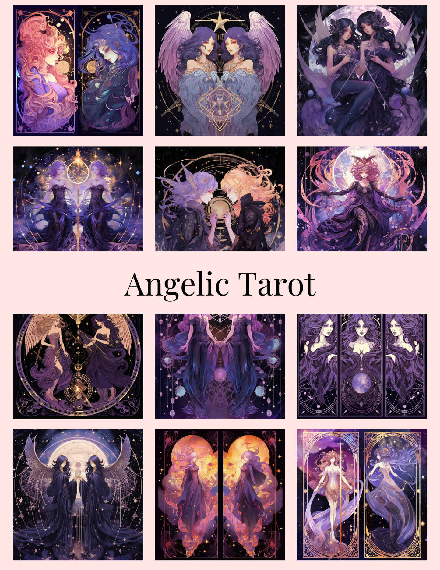 Angelic Tarot Section Sticker