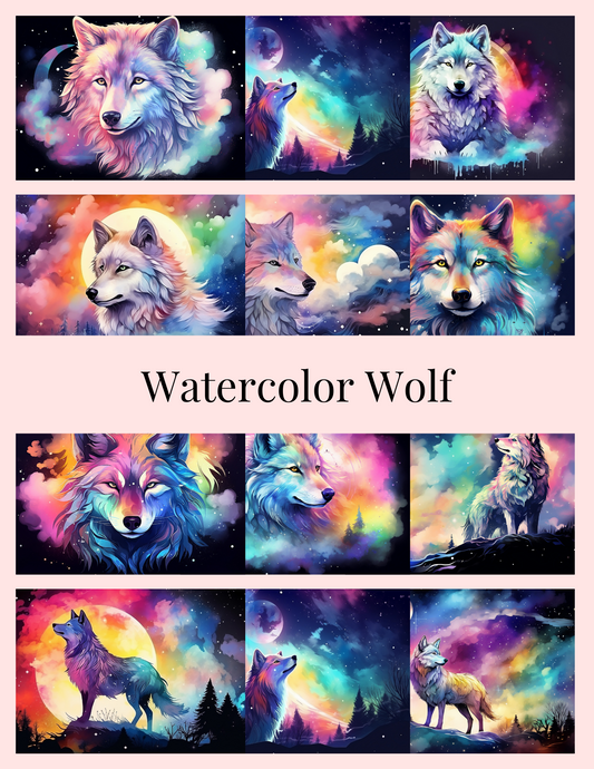 Watercolor Wolf