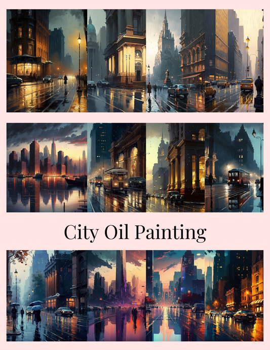 City Oil Painting