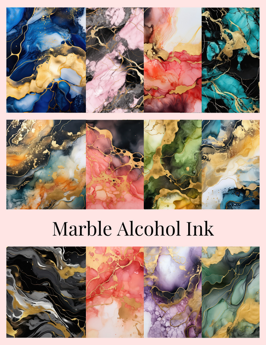 Marble Alcohol Ink