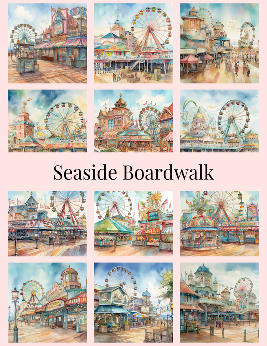 Seaside Boardwalk Section Sticker