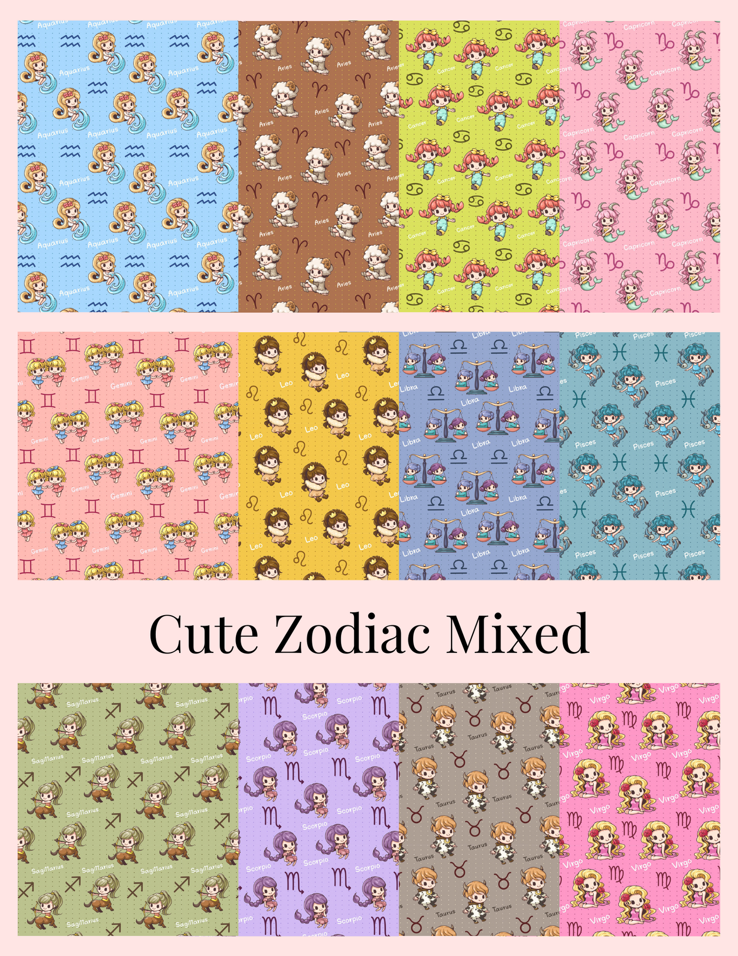 Cute Zodiac Mixed